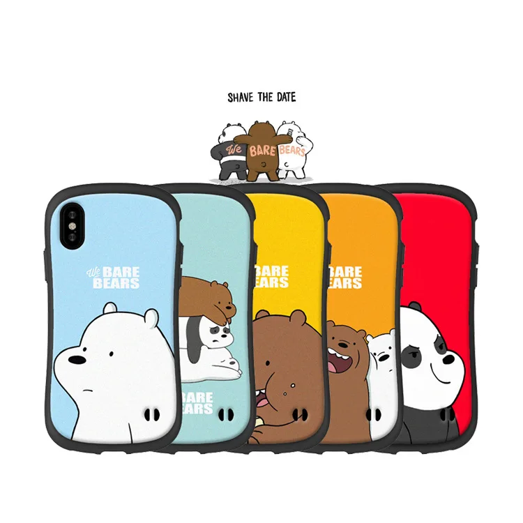 

We Bare Bears iface case for iphone X XS MAX XR 8 7 6 6S PLUS Soft silicone phone cover Cute Cartoon bear Anti-fall coque fundas