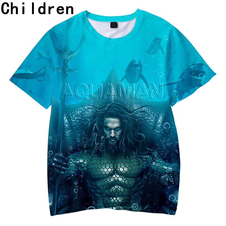 

Aquaman 3D Printed Children T-shirts Summer Short Sleeve Fashion Tshirts 2018 Hot Sale Casual Streetwear Kids Tee Shirts