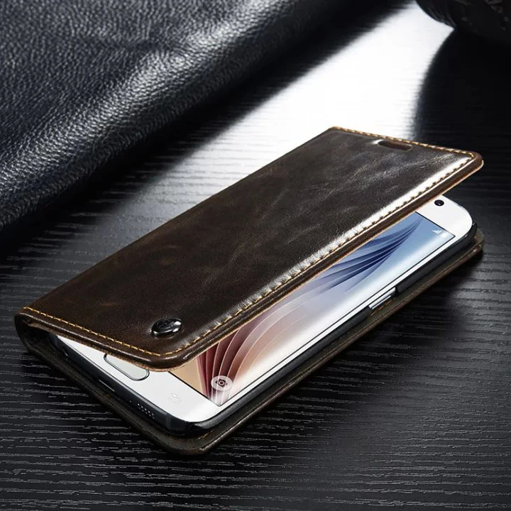 Оригинальный магнитный чехол бумажник из натуральной кожи для SAMSUNG Galaxy Note 10 + S10 5G