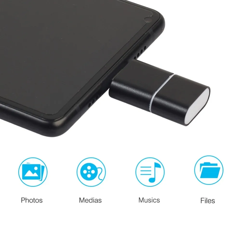 Универсальный картридер 3 в 1 OTG Type C USB 0 usb хаб комбинированный с Micro на 2 слота TF SD