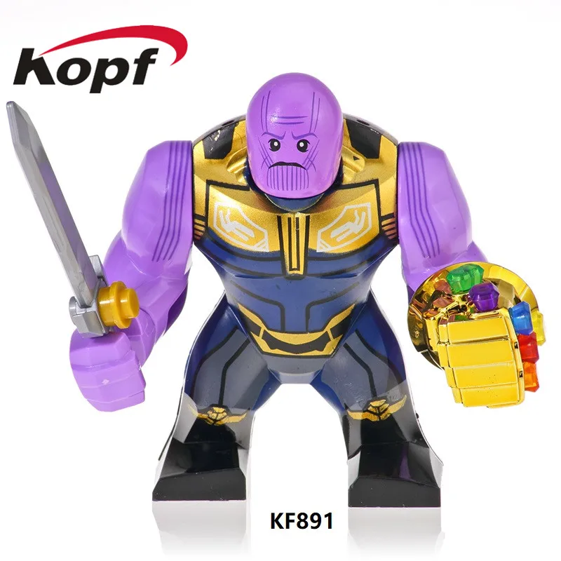 

KF891 Building Blocks Super Heroes Bricks Avengers 4 Thanos Infinity War Power Stone Model Iron Man Figures Gift Toys