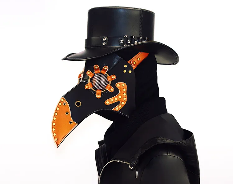 Gear Duke/Вечерние Маски на Хэллоуин в винтажном стиле, искусственная кожа, маска с клювом в стиле стимпанк, чума, доктор, маски, костюм, опора, птичий рот, дизайнерские маски, вечерние аксессуары