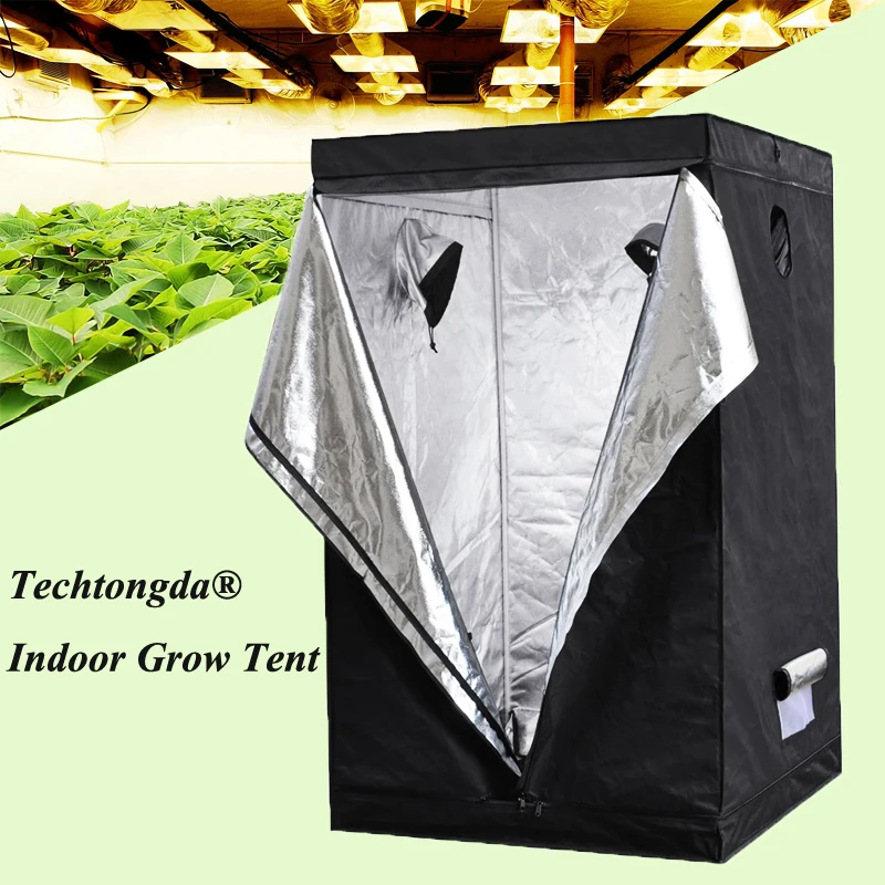 

Hydroponics 120x120x200cm(48"x48"x78") Grow Tent Hydro System 100% Reflective Mylar Grow Tent/Box for Plants Garden Tool