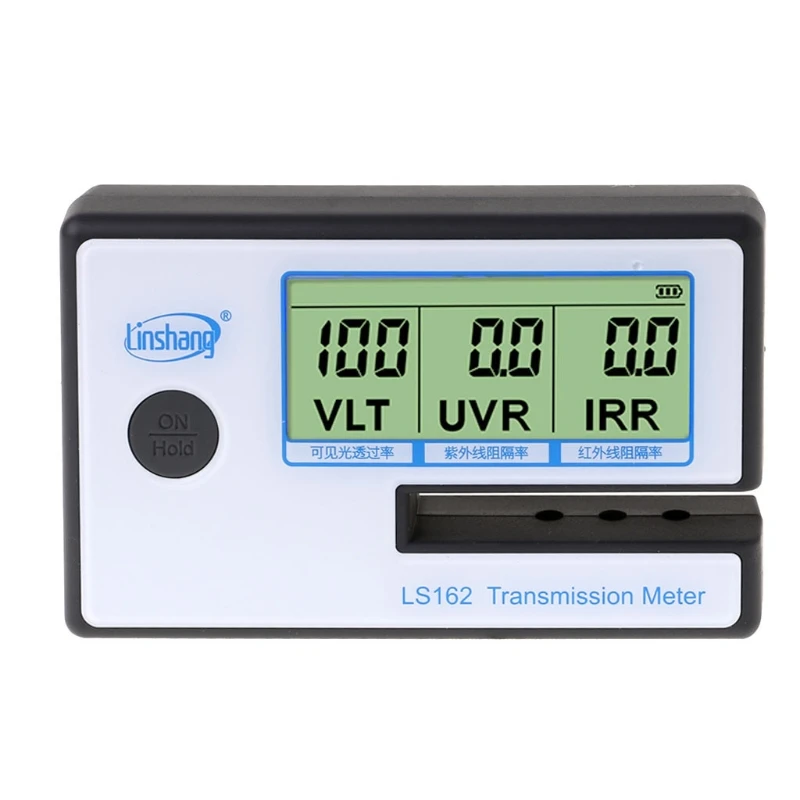 LS162 измеритель затенённости окна солнечной пленки передачи метр VLT УФ ИК-тестер отклонения 649E