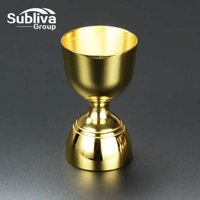 

30/60ml Double Jigger Slim Waist Gold Plated Cocktail Jigger Elegance and Practicality Stainless Steel Jigger With Measurement