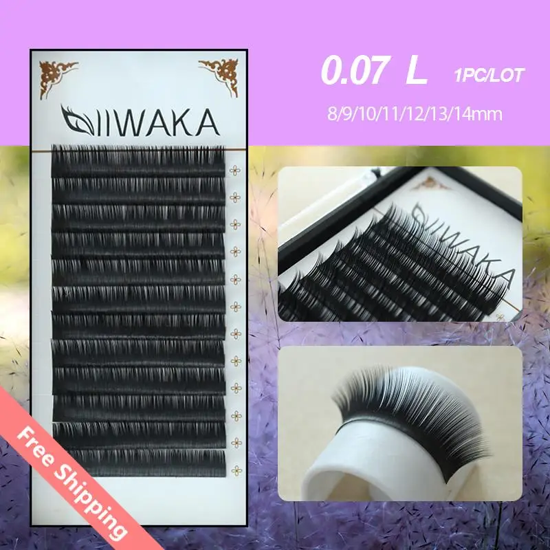 spesifikasi Menarik Bulu Mata 0.07 L Lembut Bulu Mata Palsu Alami Sutra Individu Mink Ekstensi Bulu Mata Bulu Mata Palsu Bulu Mata Bulu Mata