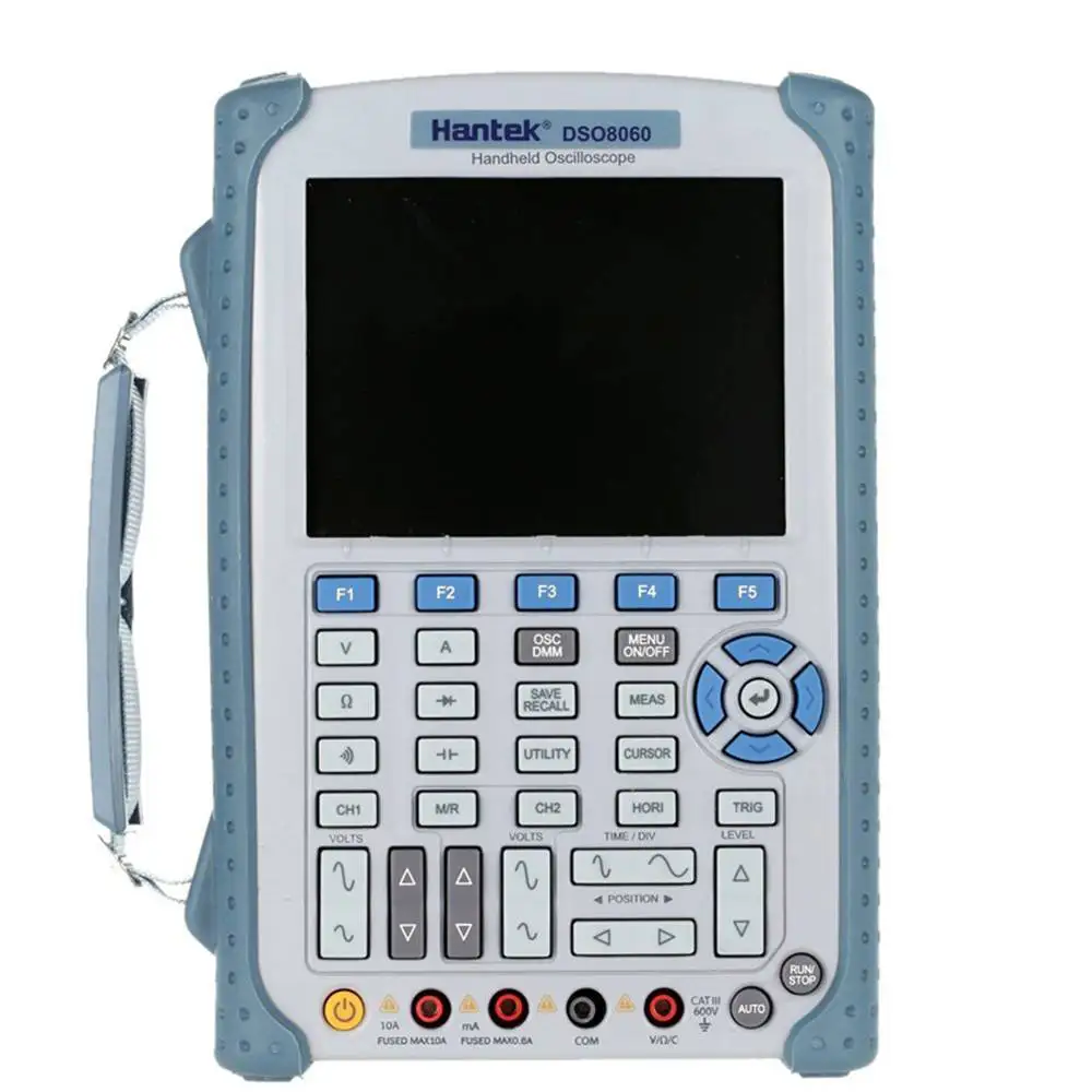 Hantek DSO8060 5-в-1 Портативный осциллограф 60 МГц DMM анализатор спектра счетчик частоты arbtrary генератор сигналов