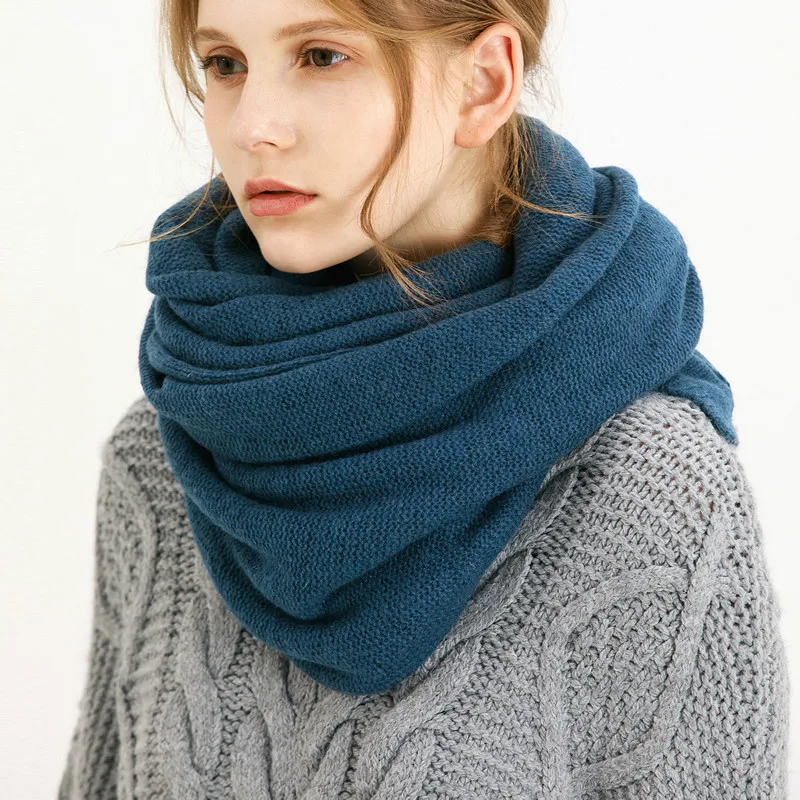 

2017 New Design Brand Scarf Elastic Winter Warm Cashmere Scarves Echarpe Wool knitted Scarf Women Pashmina