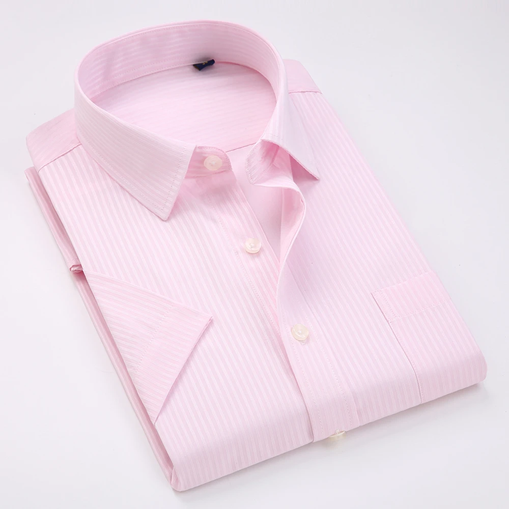 2019 الصيف أزياء قصيرة الأكمام مخطط قمصان رجل غير الحديد منتظم صالح اللباس قميص عارضة الرسمي قميص رسمي للأعمال 2019 الصيف أزياء قصيرة الأكمام مخطط قمصان رجل غير الحديد منتظم صالح اللباس قميص عارضة الرسمي قميص رسمي للأعمال