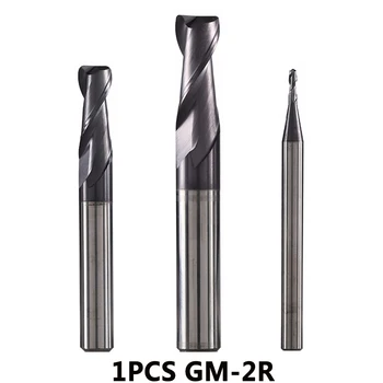 

GM-2R tungsten steel 2 flute radius angle coated end mill cnc milling cutter cutting tools for metal machining profile HRC45
