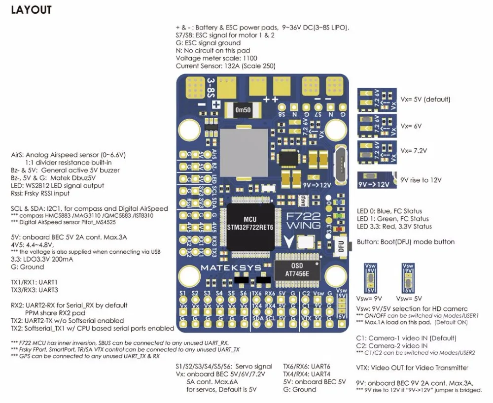 matek F722-wing flight controller (7)