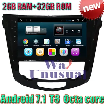 

WANUSUAL 10.1" Octa Core 32G 2G RAM 32G Android 7.1 GPS Navigation Radio Player For Nissan X-Trail 2014 With BT WIFI 3G 1024*600