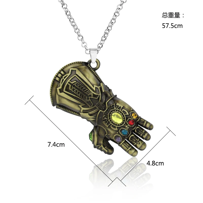 Ожерелье с подвеской из фильма Marvel Thanos ожерелье в стиле Мстителей бесконечность