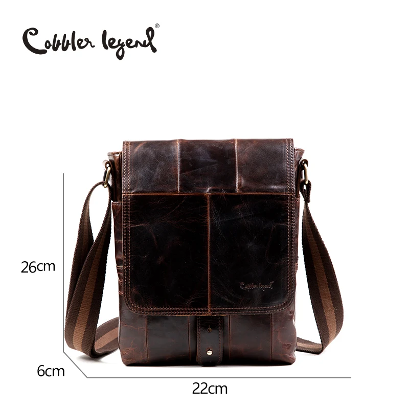 Cobbler Legend модная мужская деловая летняя сумка на плечо портфель из натуральной