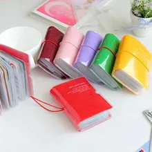 1PC Kawaii bolsillo 32 Bits coreano titular de la tarjeta de alta capacidad de licencia de negocios bolsa de crédito de las ID de caso del Banco hombres cartera para tarjetas de mujer