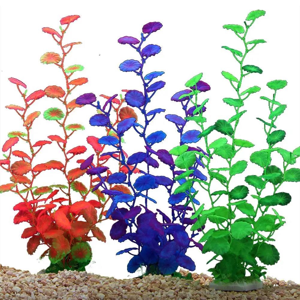 Aquarium Ornament Artificial Plant 40*8cm Non-toxic Simulated Plastic Aquatic Grass For Home Fish Tank Decoration | Дом и сад