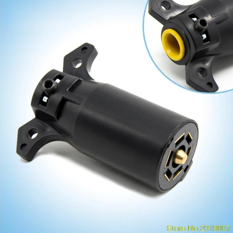 

New Arrive 1 Pc 7 Way 12V Round Connector RV Style Plug Heavy Duty Trailer Light End Blade Pin Drop Shipping Support