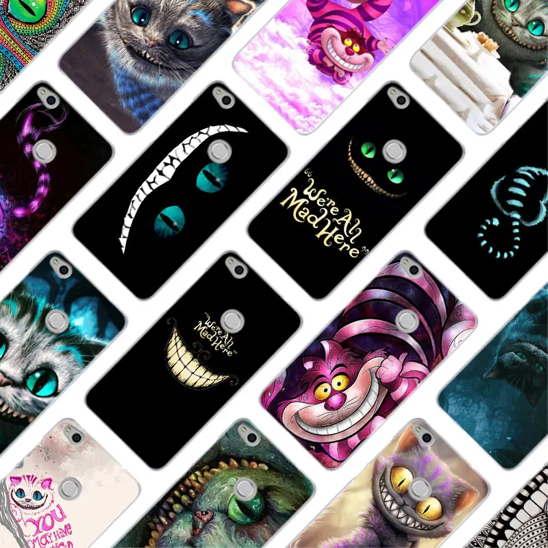

MLLSE alice in wonderland cheshire cat Hard Case Cover for Huawei NOVA 3 3i 4 Honor V20 8X 8A 7A Pro 7X 7C 7S 8 9 10 Lite Play