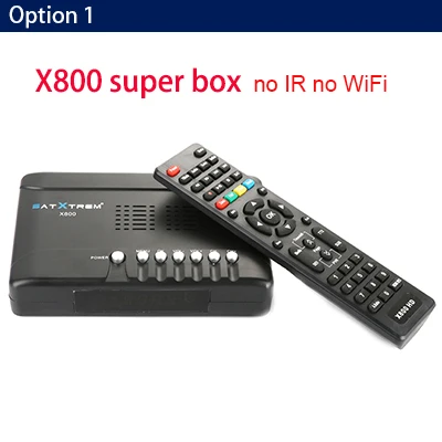 Satxtrem X800 HD Интеллектуальный спутниковый приемник цифровой DVB S2 Поддержка 1080P PVR USB WiFi Dollby AC3 Cccam приемник ТВ - Цвет: only x800 box