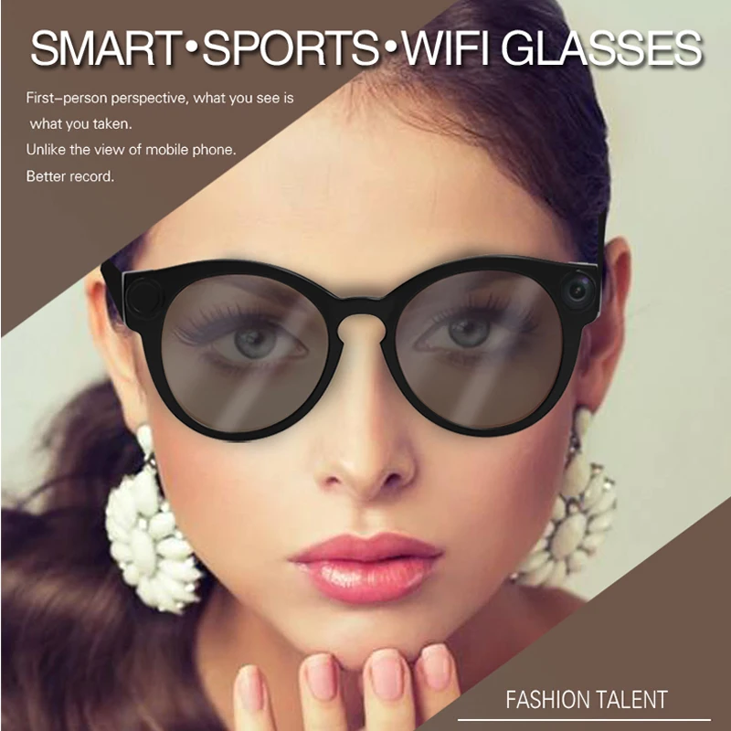 1080P HD 155Degree wide-angle  Smart video glasses