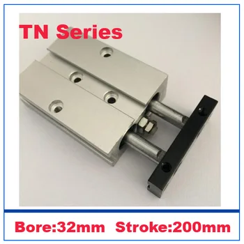

double rod cylinder TN32-200 32mm bore 200mm stroke pneumatic cylinder components for filling machine parts dual rod cylinders
