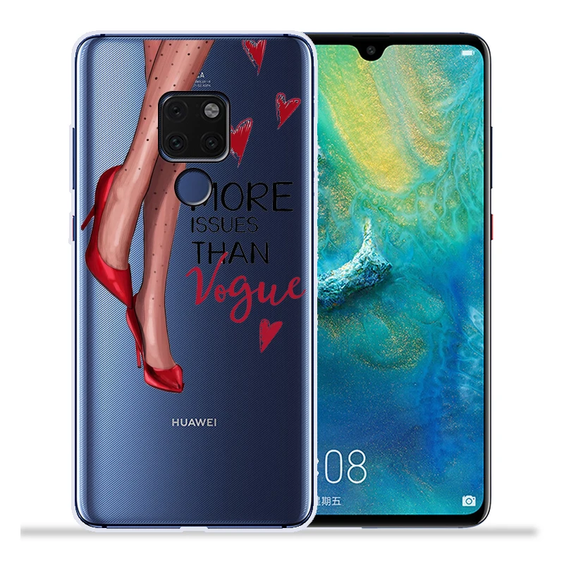 Модный чехол для телефона на высоком каблуке для девушек и женщин huawei mate 20 Lite Pro mate 9 10 Lite Pro Nova 2 Plus Nova3 Nova3i задняя крышка Etui