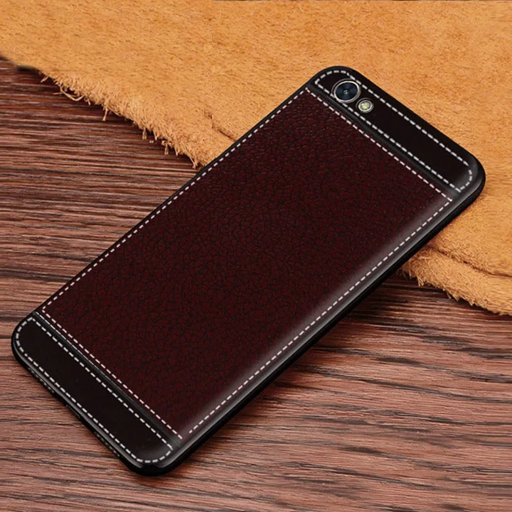 Redmi Note 5A 2GB 16GB Cover Leather Texture Soft TPU Case for Xiaomi Redmi Note 5A Redmi 5A Note 5A Prime 32GB 64G Redmi 5 Plus - Цвет: Brown