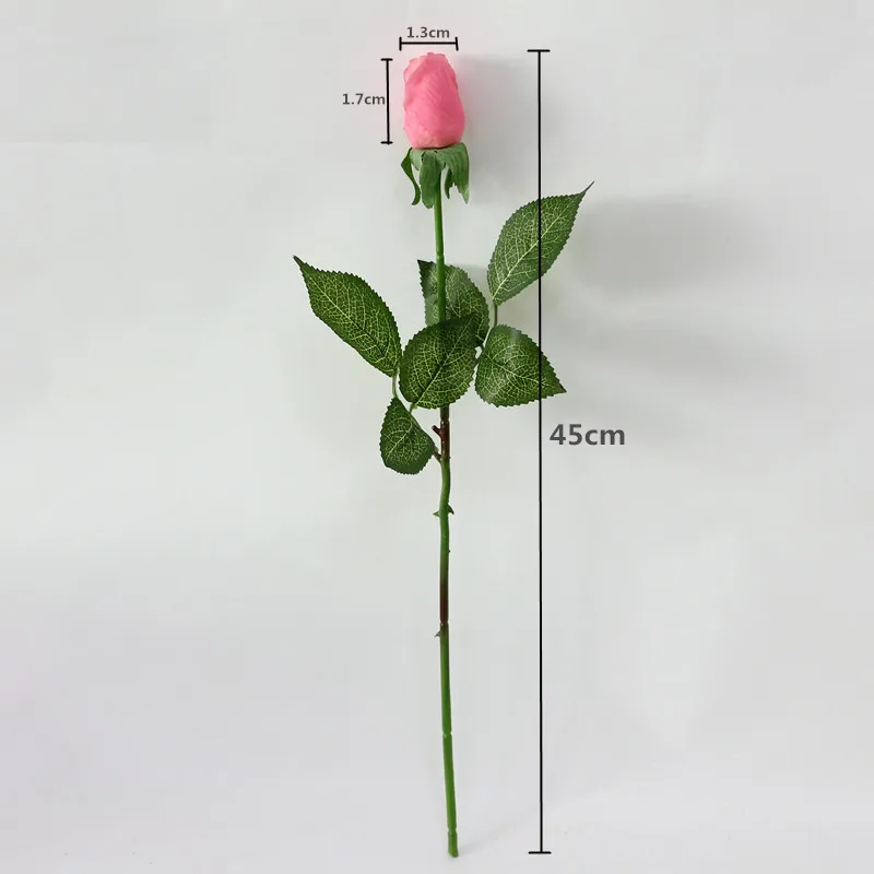 Flone Real Touch Artificial Rose Flowers Simulation Flower Latex Flower Branch Bouquet Wedding Home Party Table Decor Floral (17)