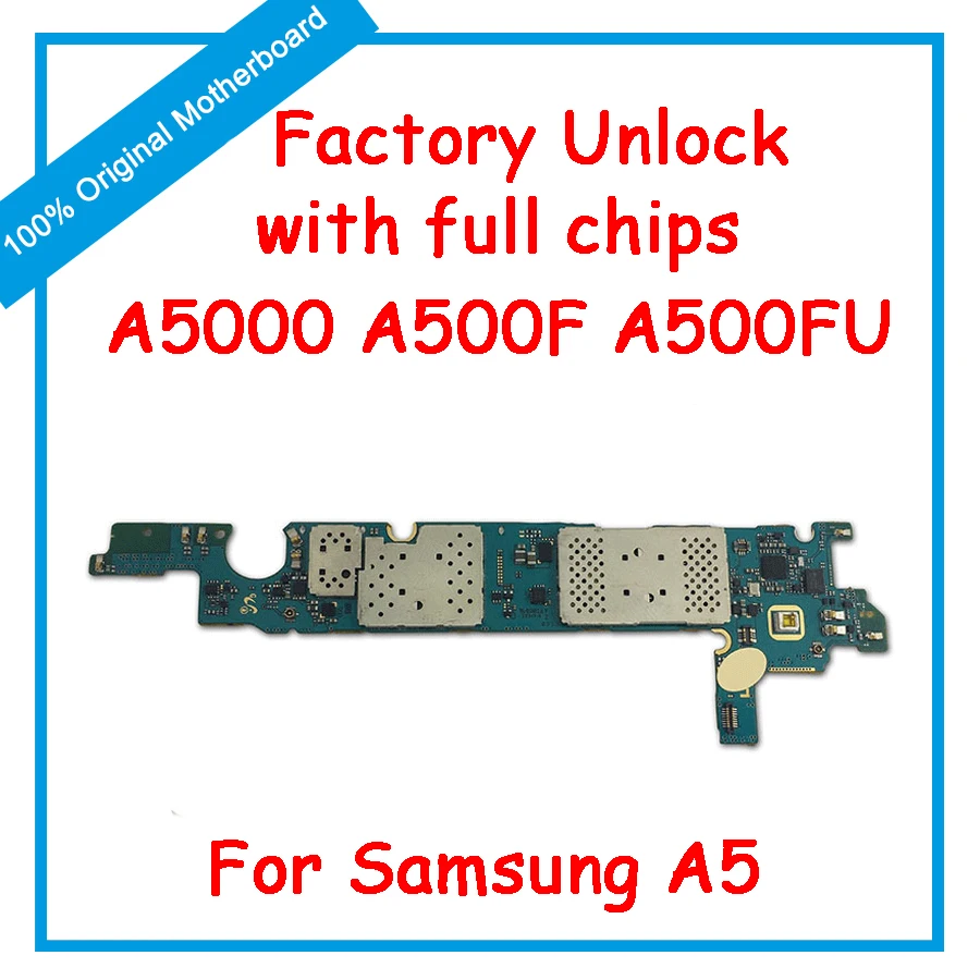 

For Samsung A5 A5000 A500F A500FU Motherboard Original MainBoard Unlock Android IMEI With Chips