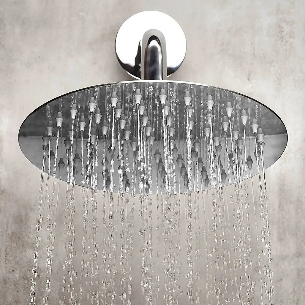 8" Rainfall Shower Head Stainless Steel Showerhead bathroom decor with