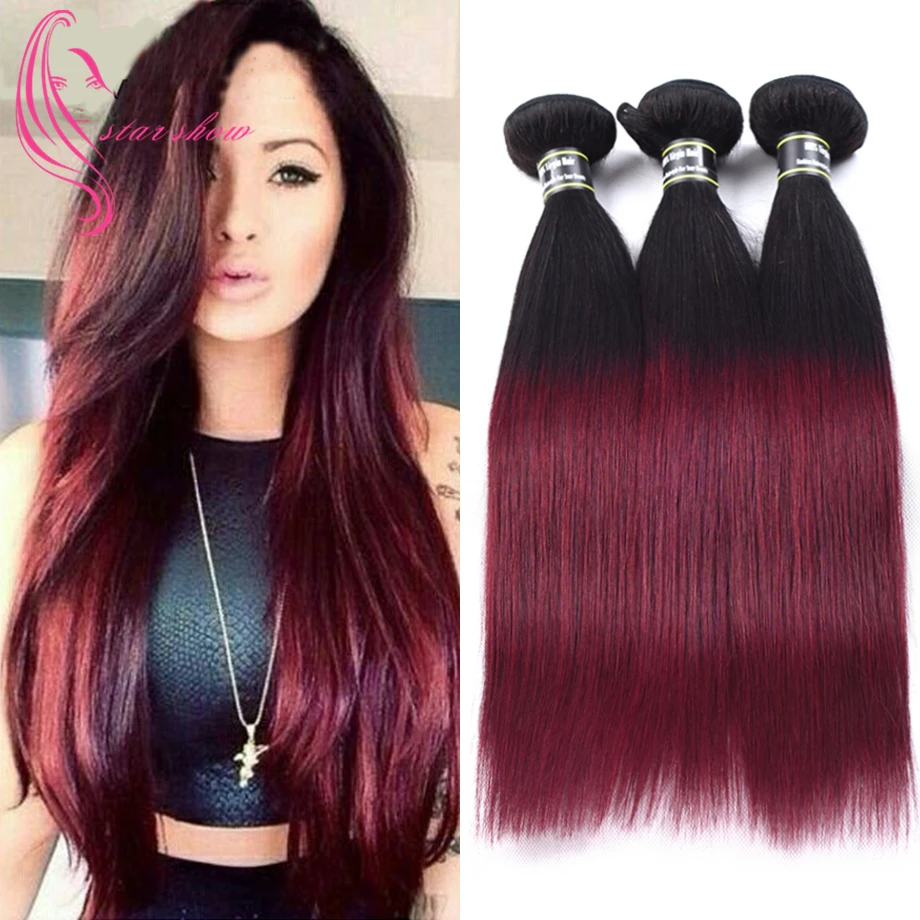 Two Toned Burgundy Hair