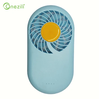 

Protable Handheld Fans 3-Speed Mini USB Rechargeable Fans with 1000mAh Powerbank Battery Quiet Desktop Personal Cooling Fans