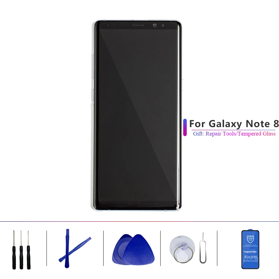 

Super AMOLED With Frame For Samsung Galaxy Note 8 Note8Lcd Display Touch Screen Digitizer N950