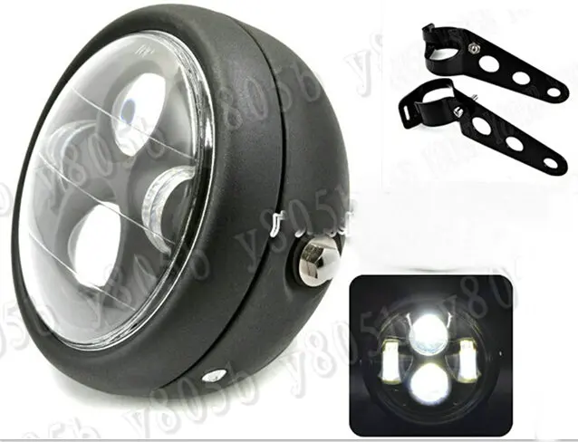 

Motorcycle LED Head Light Lamp+ Mounting For Yamaha VStar 400 650 1100 1300 Virago Xv 250 535 750 1100 Road Star Custom Chopper
