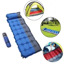 Утолщенный 190*65*5 см надувной матрас для отдыха на открытом воздухе спальный мешок коврик быстрое наполнение воздух Водонепроницаемый туристический коврик+ подушка спальный коврик