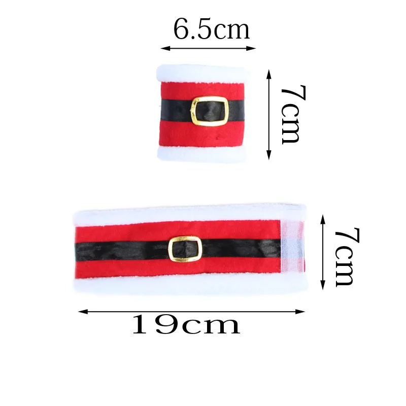1 шт. рождественские пояс Санты Полотенца кольца для салфеток держатель салфетки рождественские обеденным столом вечерние элегантные декоративные подкладки для дома