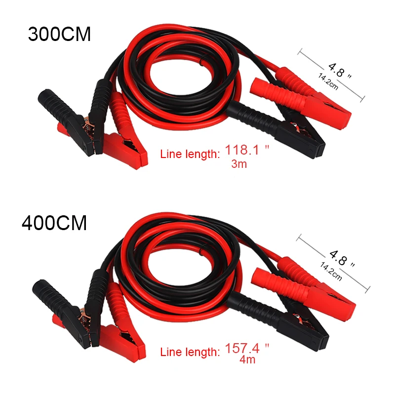 3 M 4 M Cable de carga automática de emergencia Cable de carga de batería Cable de arranque de la batería