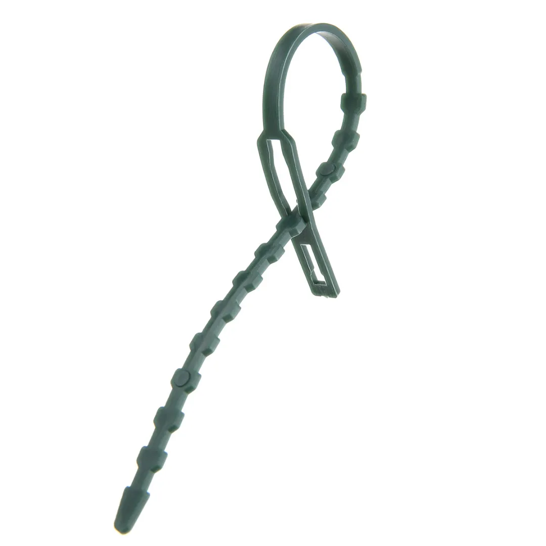 50pcs/lot Adjustable Plastic Plant Cable Ties Reusable Cable Ties for Garden Tree Climbing Support