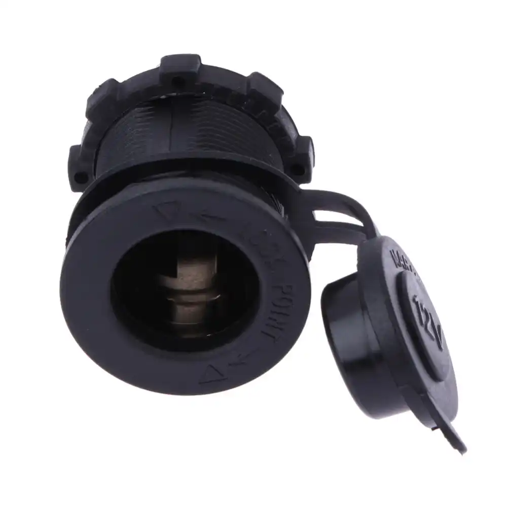 12V 120W мотоцикл автомобиль Лодка аксессуар трактора Водонепроницаемый Зажигалка для сигарет розетка авто-Стайлинг, черный цвет - изображение