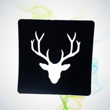 Трафареты для татуировки с изображением рога оленя и воды HG125 трафареты для татуировки на тело, ноги, руки, рождественские подарки для детей