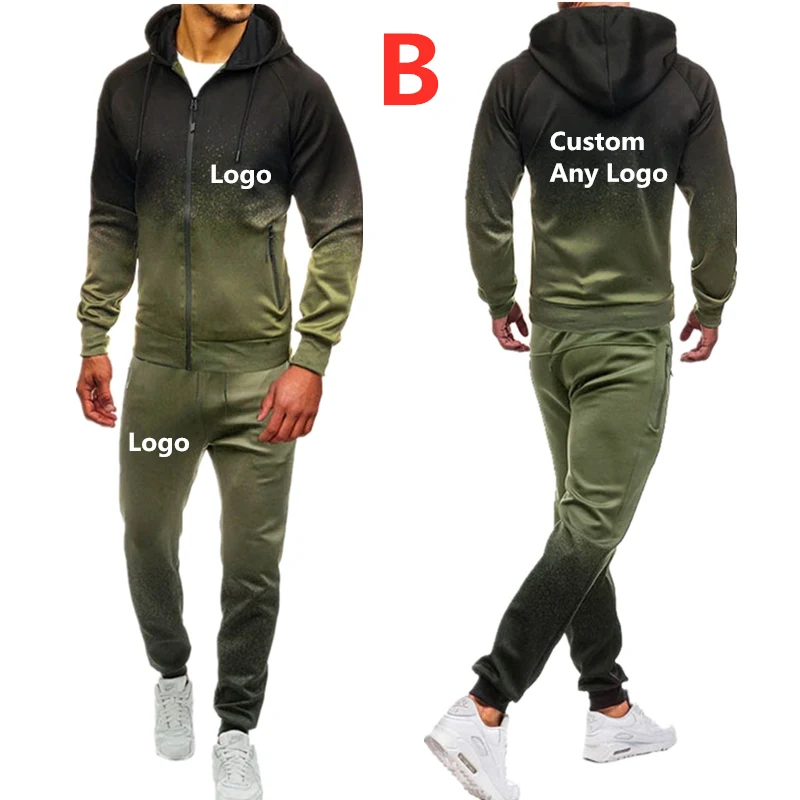 Buy B Men s Print Any Logo Sport Suit Brand Hoodies Men Cotton Fall Winter Warm Hoodies Sweatshirts Men s Casual Tracksuit Costume