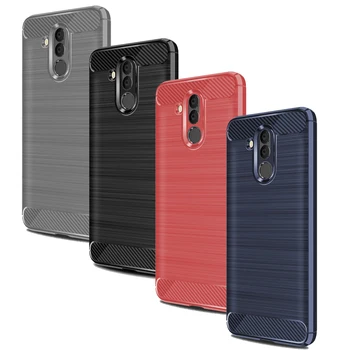 

100pcs/lot For Honor 8X Max Mate 20 Pro TPU Case Anti-Shock Rugger Armor Brushed TPU Case For Huawei Mate 20X Mate 20 Lite B01