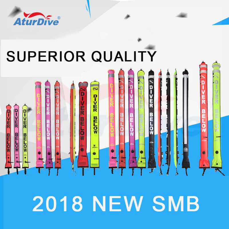 SMB Various sizes Length Nylon Pull Diving Buoys With Valve,Smb Surface Marker Buoy