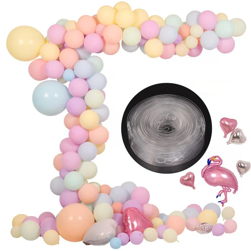 

5M/lot Balloon Arch Balloons Chain PVC Rubber Wedding Party Birthday Backdrop Decor Ballons Chain Arch Decor Globos