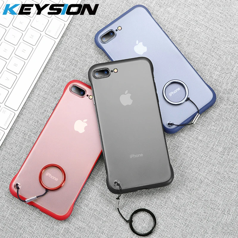 

KEYSION Frameless Case for iPhone 8 7 6s Plus Case Silicone Clear for iPhone X/6/6S/Xs/Xr Coque 8 Plus Funda Xs Max Cover