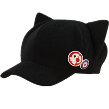 Ходовой товар eva caps asuka hat Q версия зимних шапок мультяшная кошка новая театральная модная шляпа с 2 значками