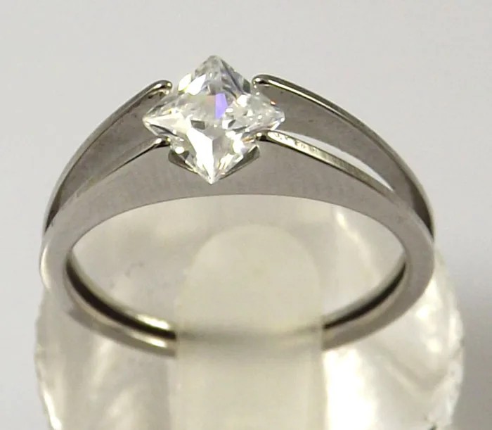 Retail 6 pcs Mixed style rings zircon Stainless steel rings Fashion Jewerly