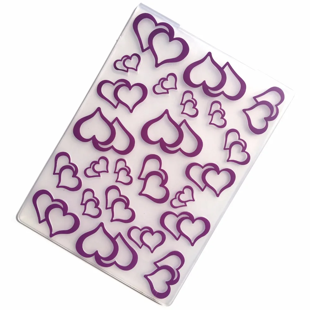 heart love Embossing Folder for Scrapbooking DIY Photo Album Shading