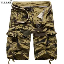 Дропшиппинг Для мужчин, камуфляжные шорты плюс Размеры 29-40 летние армейские шорты Cargo Шорты для тренировок Свободные повседневные штаны без ремня