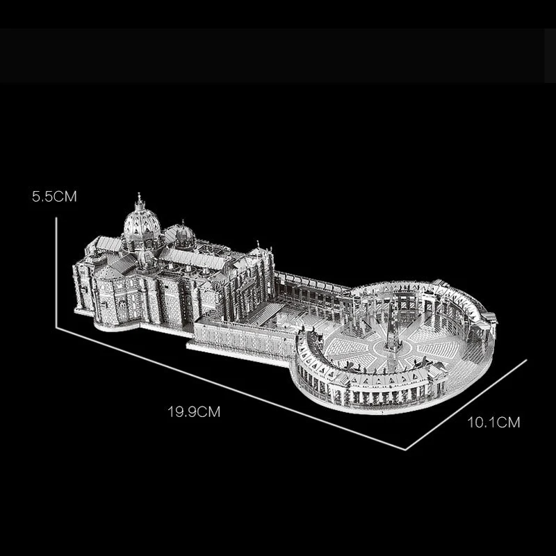 3D металлическая головоломка собиратель Святого Петра модель здания сделай сам